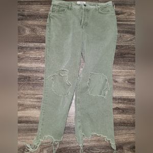 We The Free | Free People NWT Maggie Midrise Straight Distressed Jeans Size 30